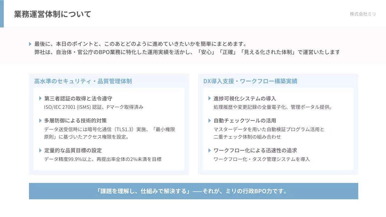 白 モダン 事務 提案書