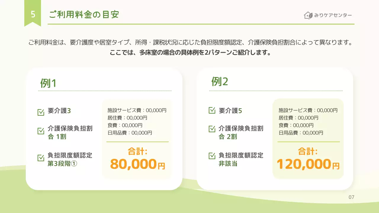 緑 シンプル 介護 ポスター