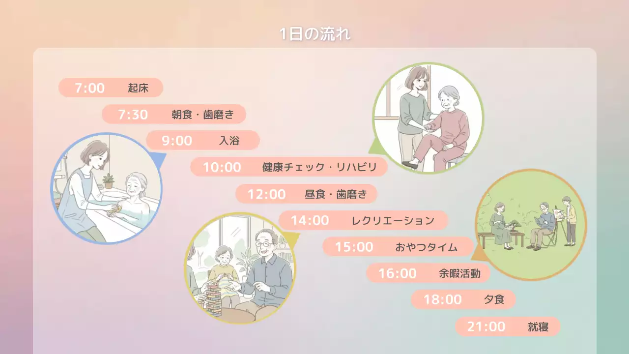 パステル シンプル 介護施設 ポスター