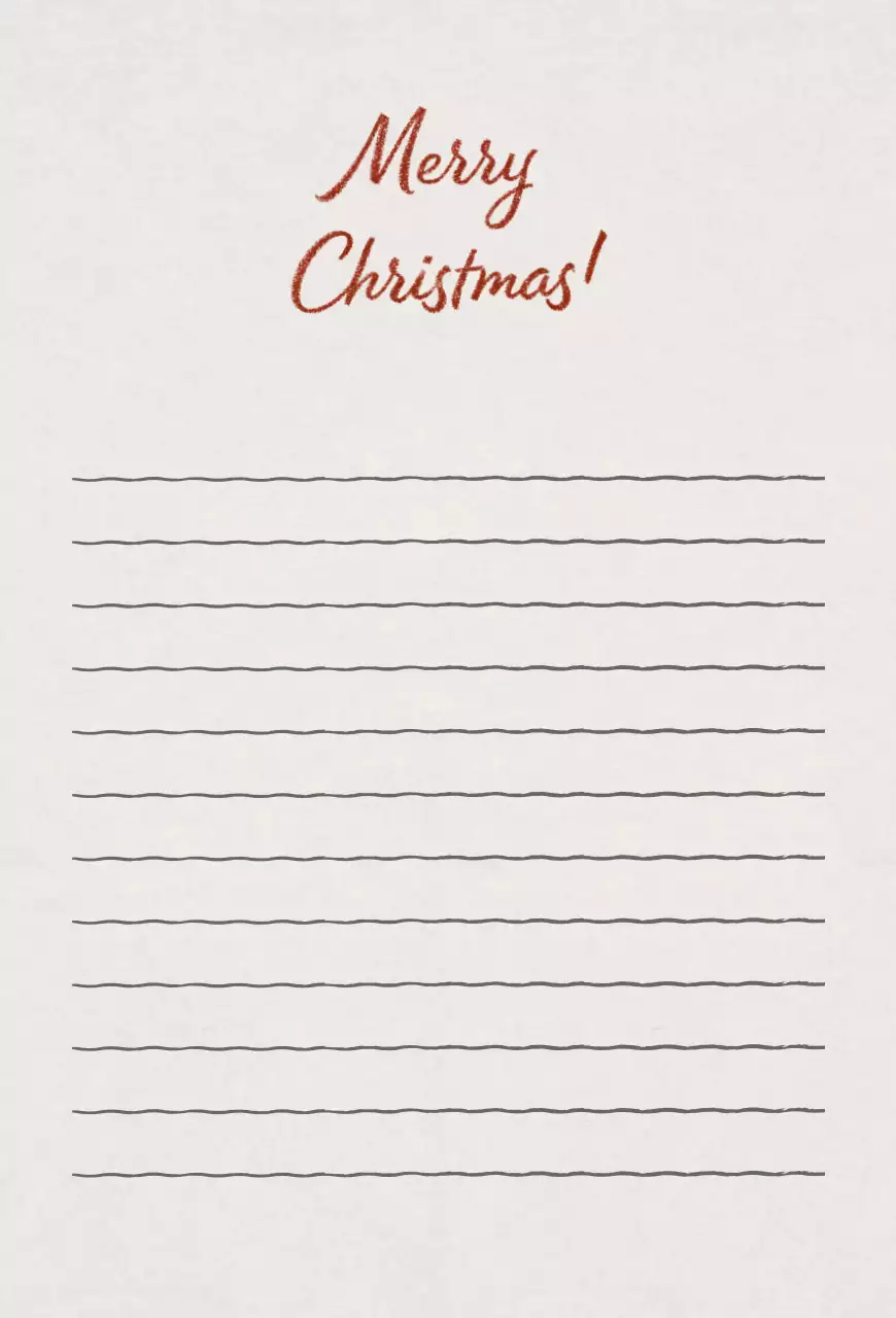 초록 심플 크리스마스 엽서