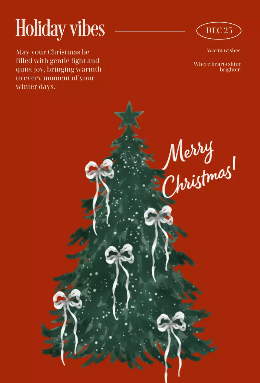 빨강 심플 크리스마스 기념