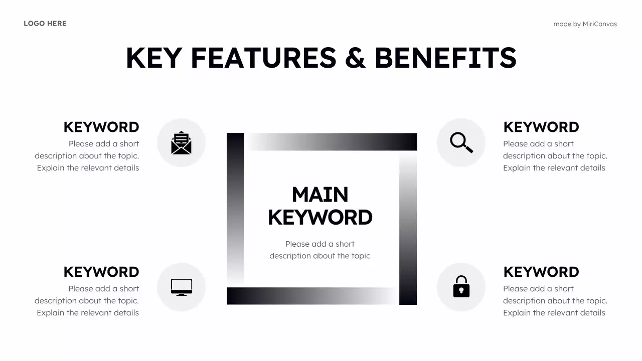 Black And White Simple Tech Presentation