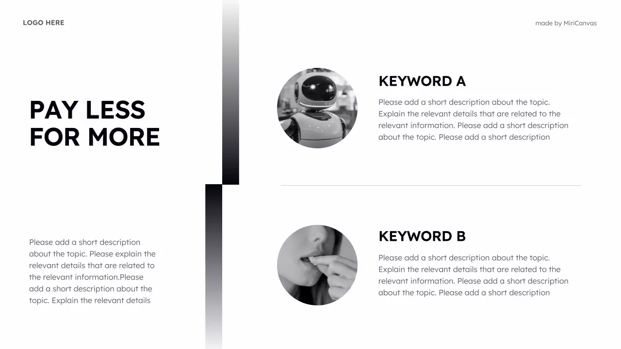 Black And White Simple Tech Presentation