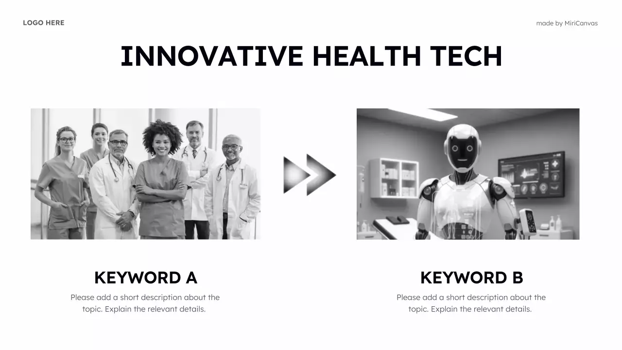 Black And White Simple Tech Presentation