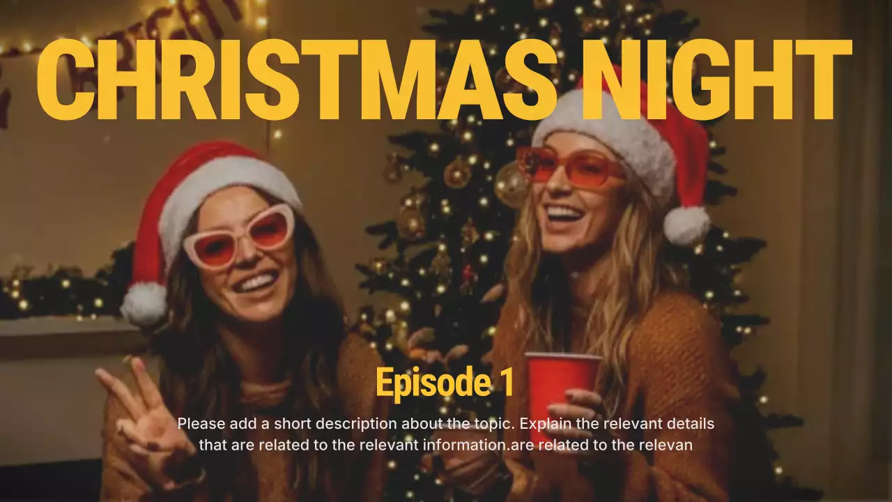 Red Festive Holiday Vlog YouTube Thumbnail