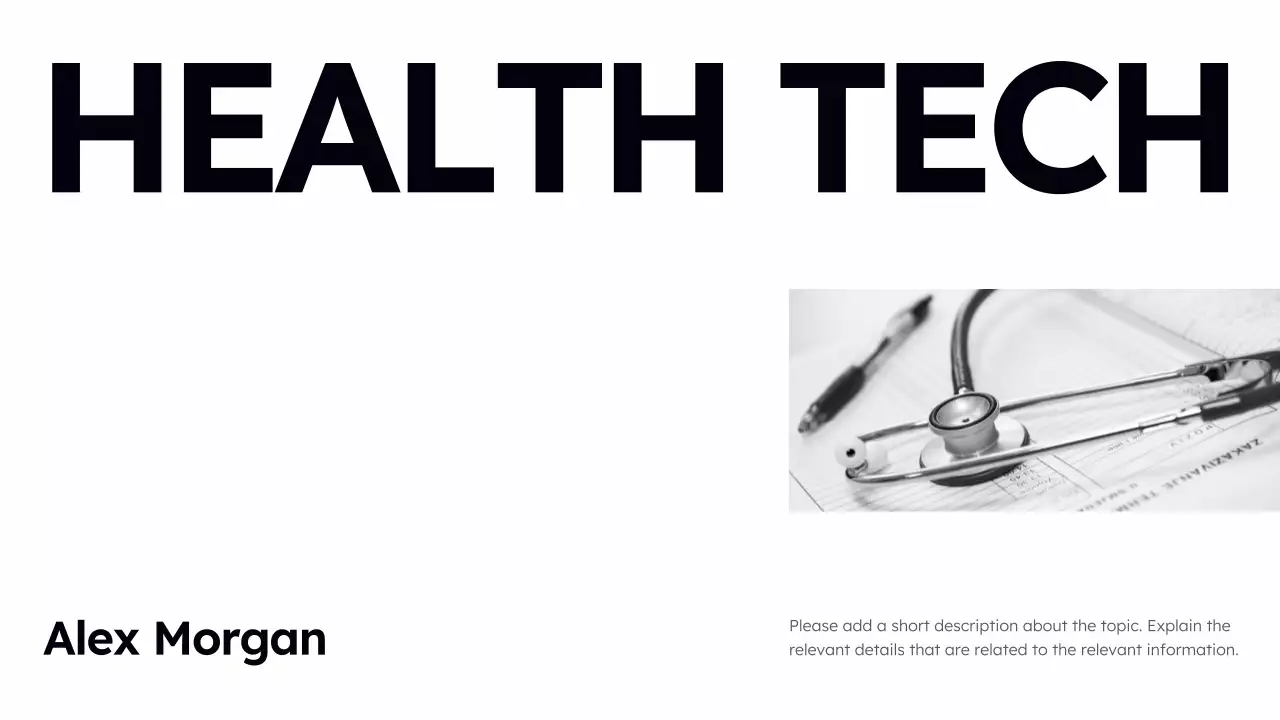 Black And White Simple Tech Presentation