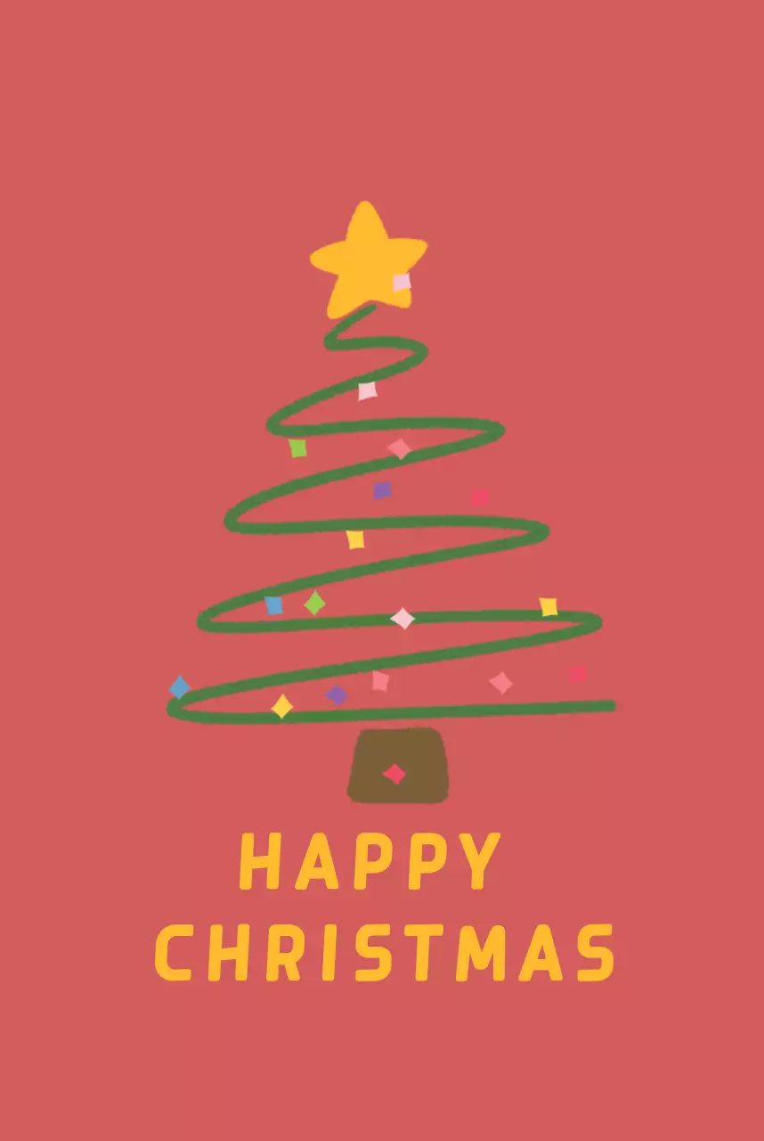 Khung Giáng sinh đơn giản màu đỏ