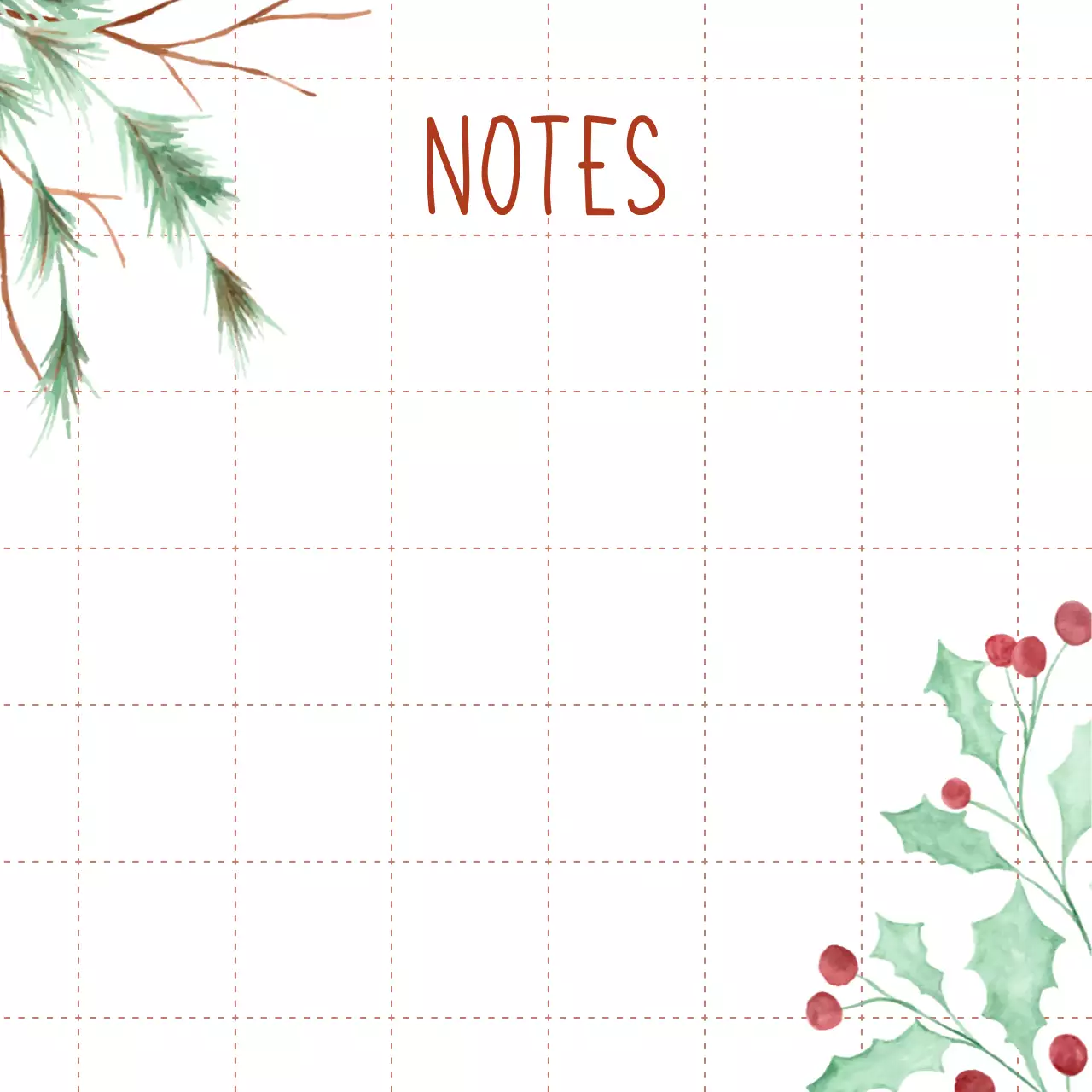 Desain alat tulis bunga Natal