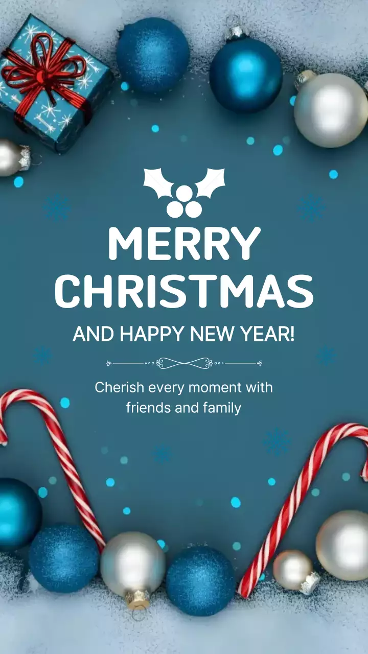 하늘색 심플 크리스마스 축제