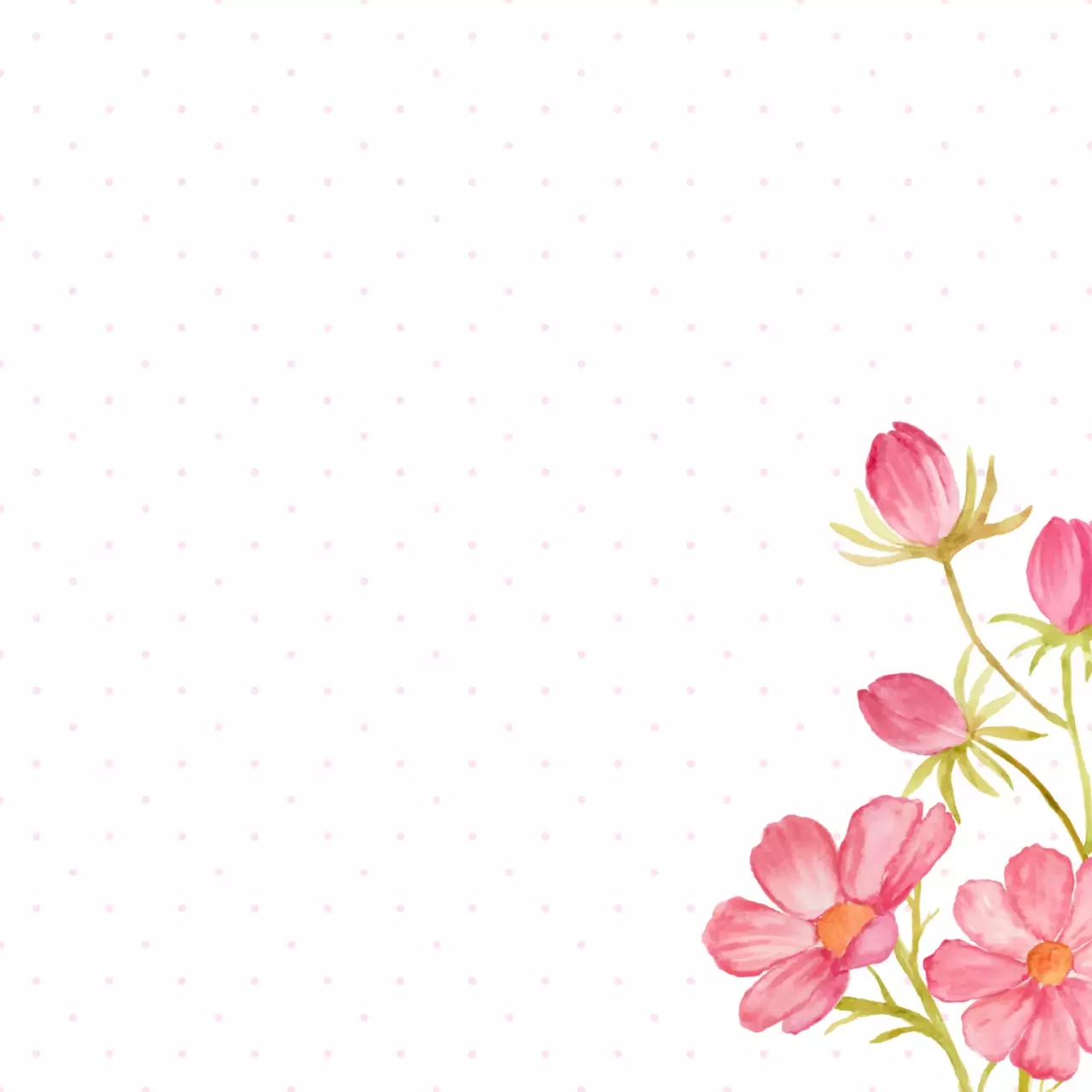 Desain alat tulis bunga merah muda