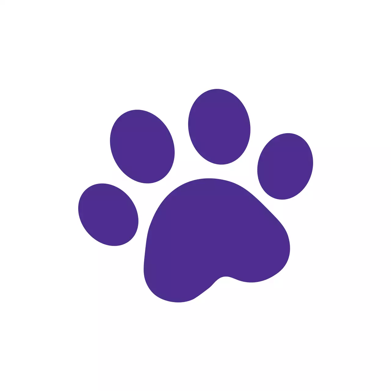 보라 심플 동물 로고