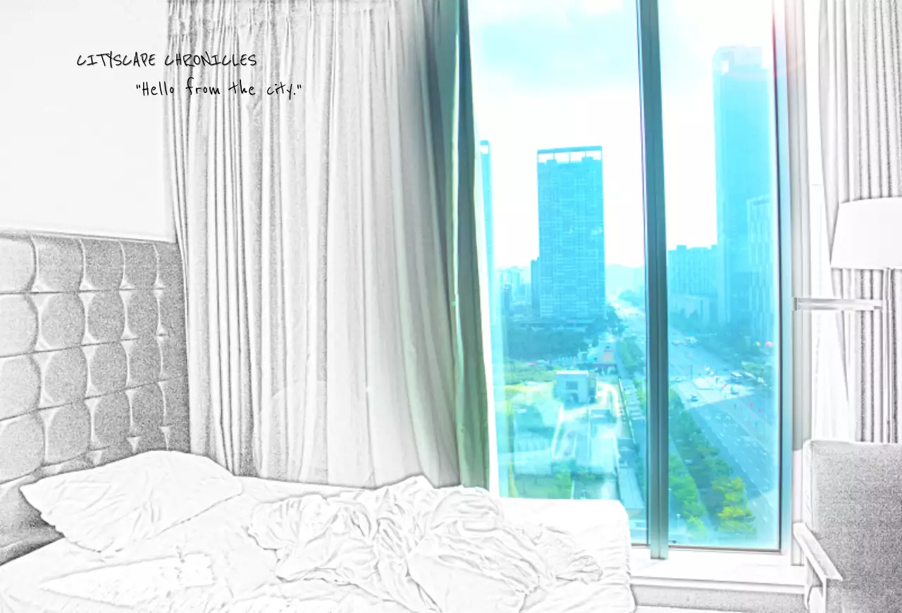 도시에서의 아침