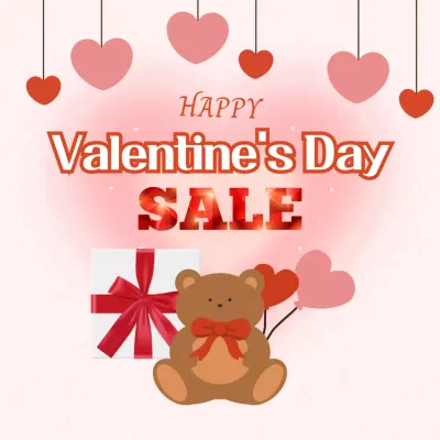 빨강 팝 발렌타인데이 할인 행사