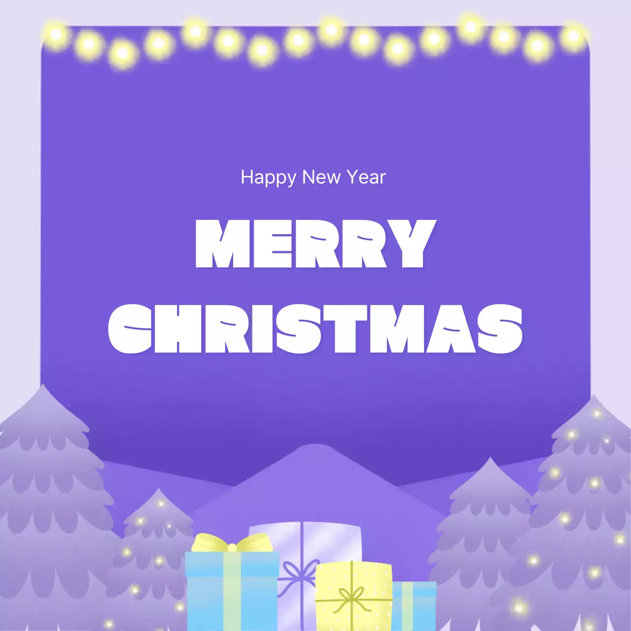 연보라 심플 크리스마스 기념