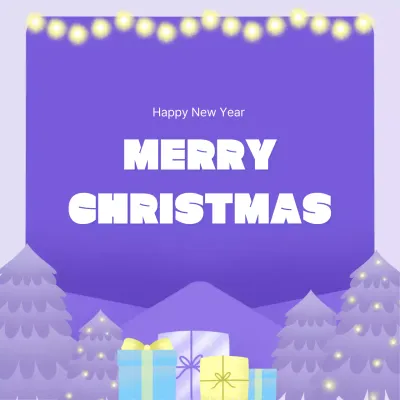 연보라 심플 크리스마스 기념