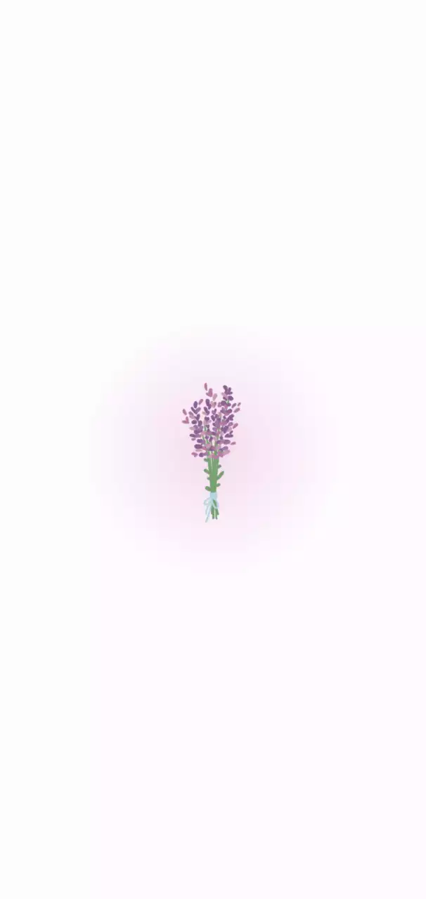 연보라 심플 자연 엽서