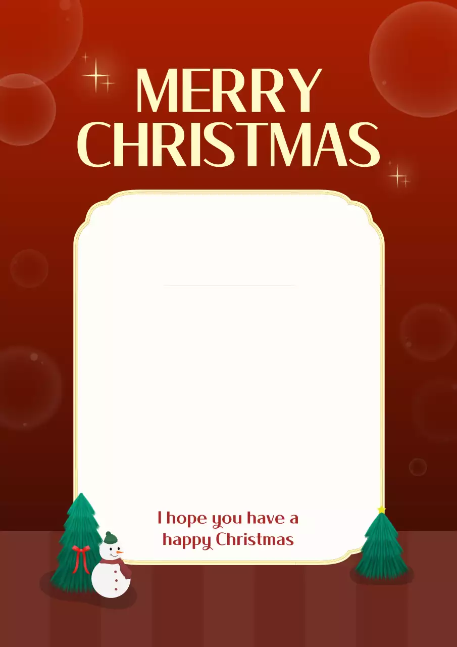 빨강 크리스마스 메모지 엽서