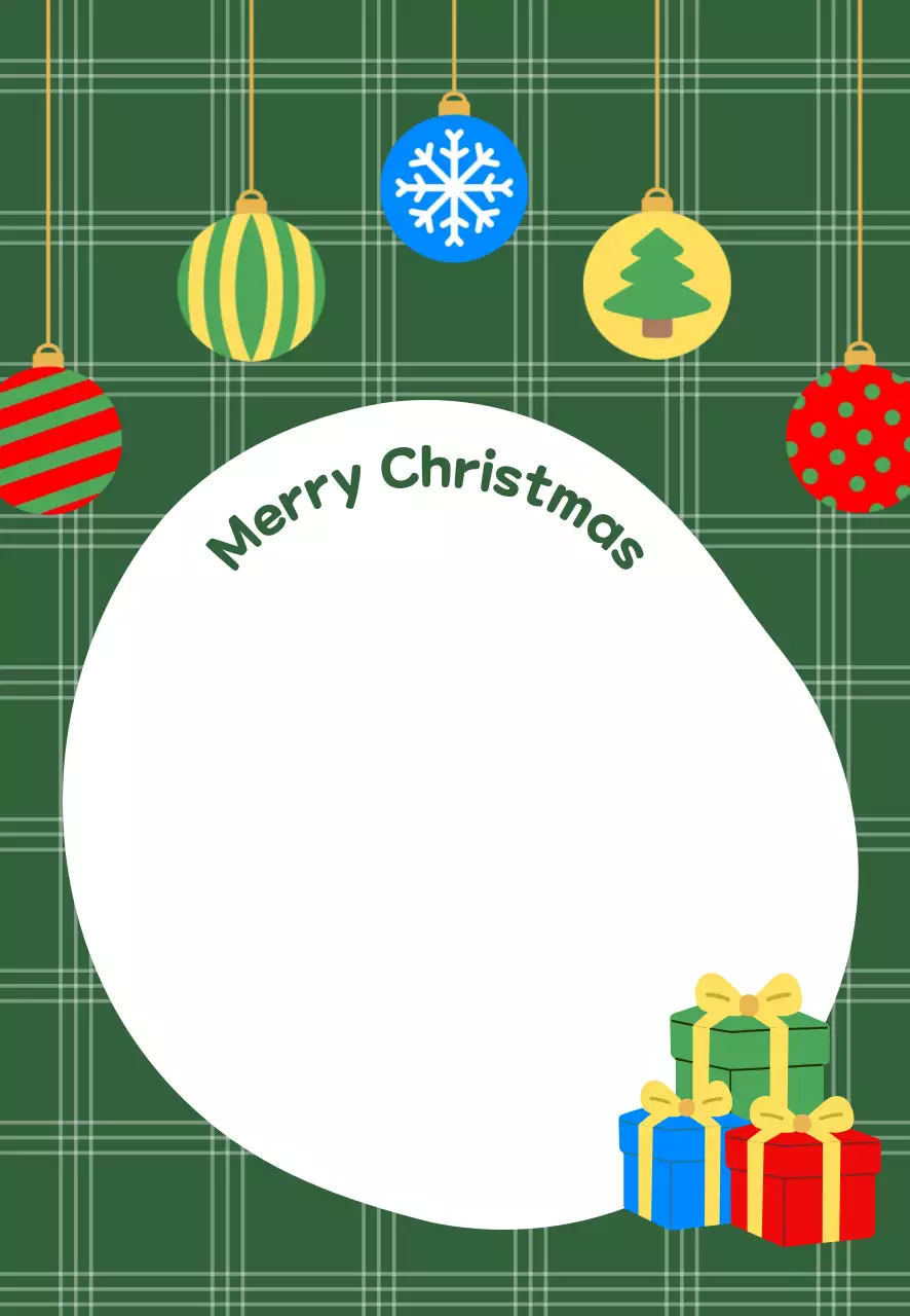 초록 심플 크리스마스 노트