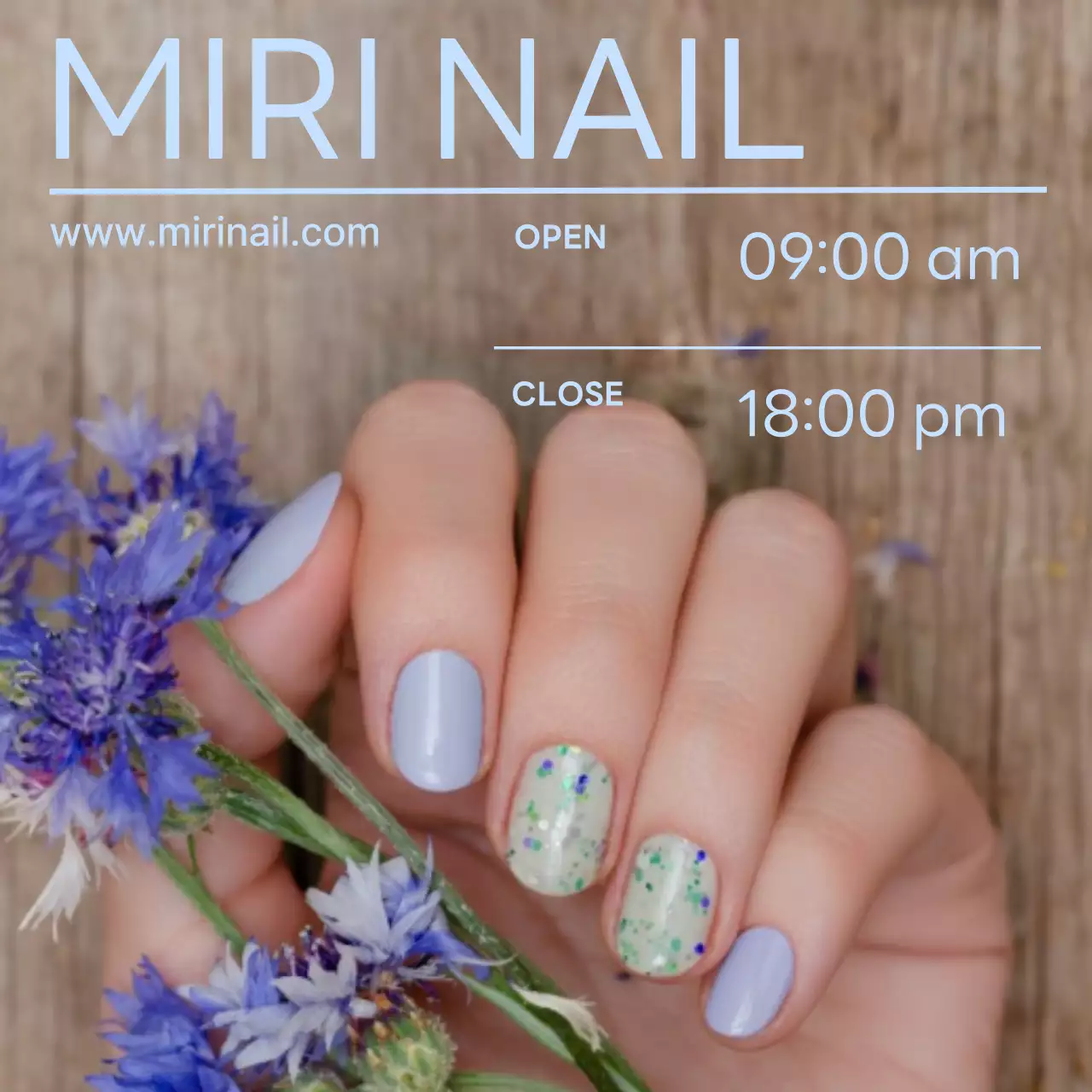 연보라 모던 네일아트 홍보