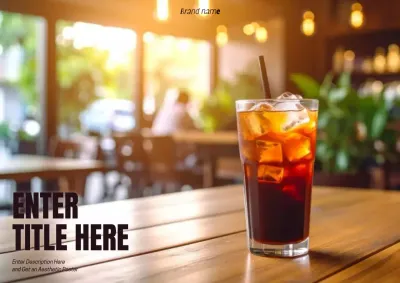 iklan kopi pedesaan berwarna coklat