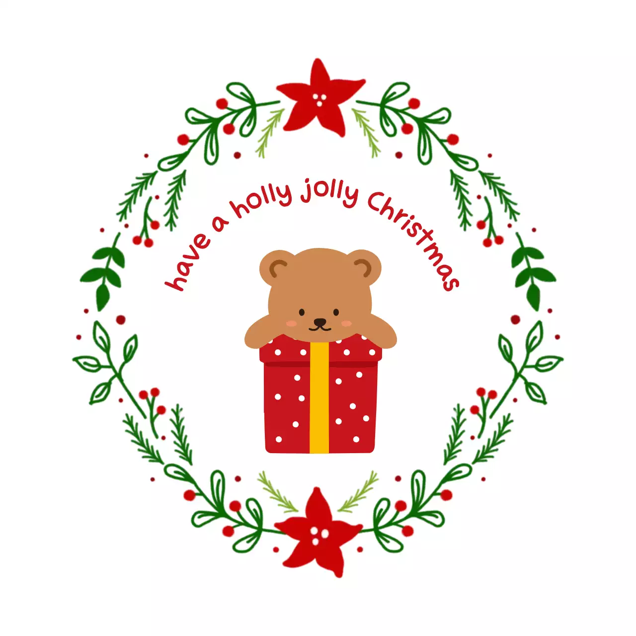 아기자기한 크리스마스 스티커