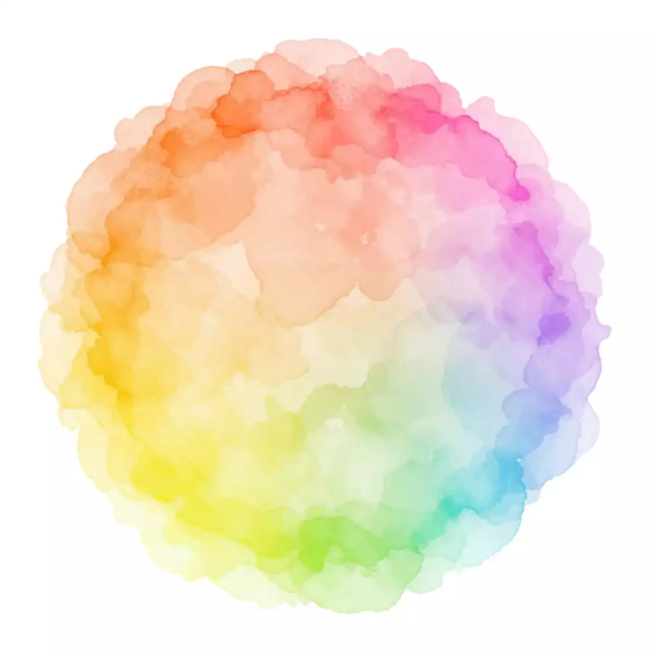 무지개 심플 메모지