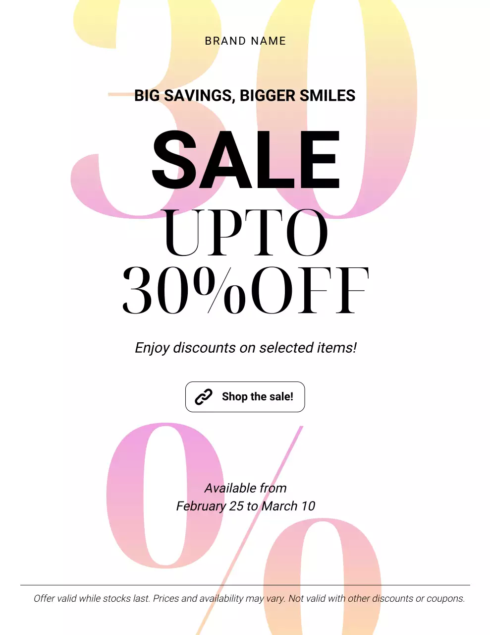 Colourful Modern Sale Promotion