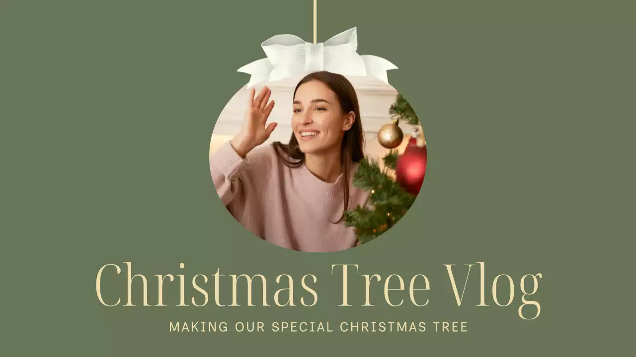 Green Modern Christmas Vlog