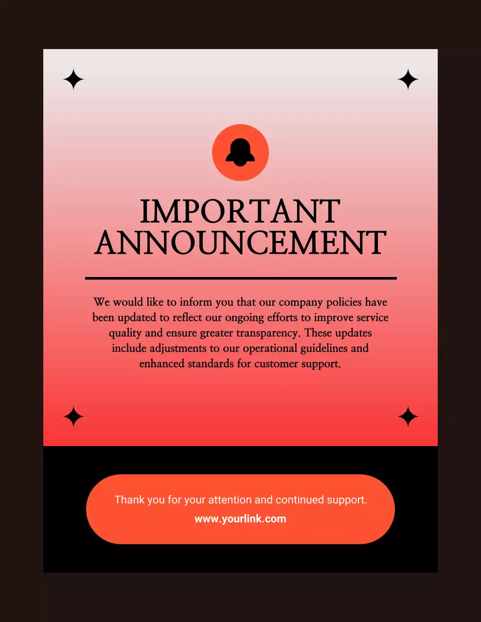 red gradient policy announcement