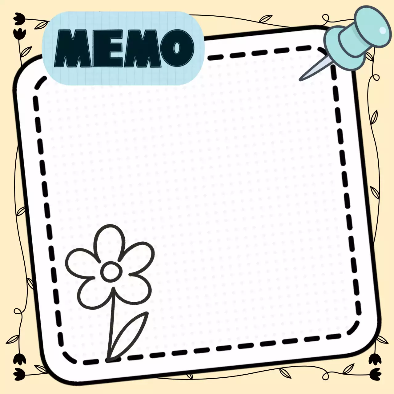 아기자기한 심플 유니크 기록 프레임