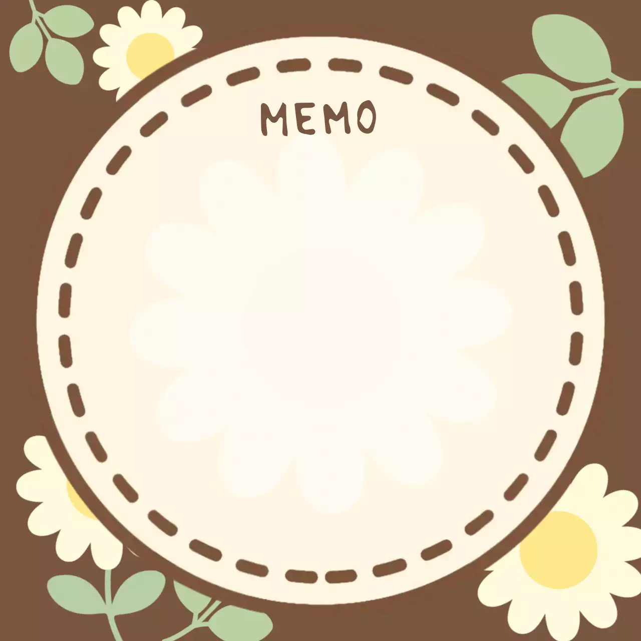 갈색 스티치 빈티지 기록 프레임