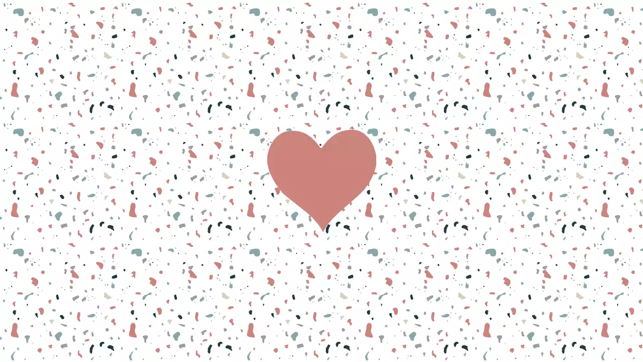 핑크 미니멀 패턴 엽서