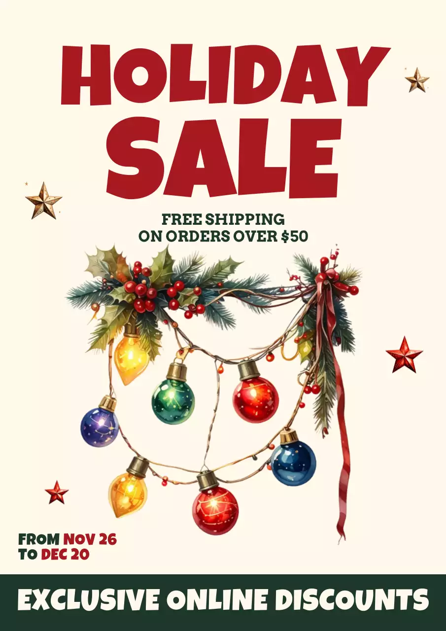 khuyến mãi ngày lễ cổ điển đỏ