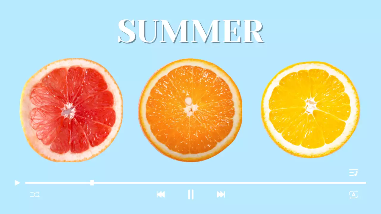 daftar putar musim panas minimalis biru