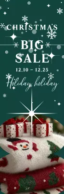 green festive holiday sale promotion