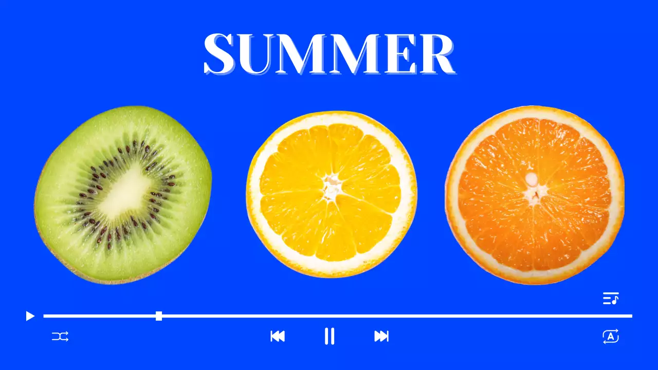 daftar putar buah modern biru