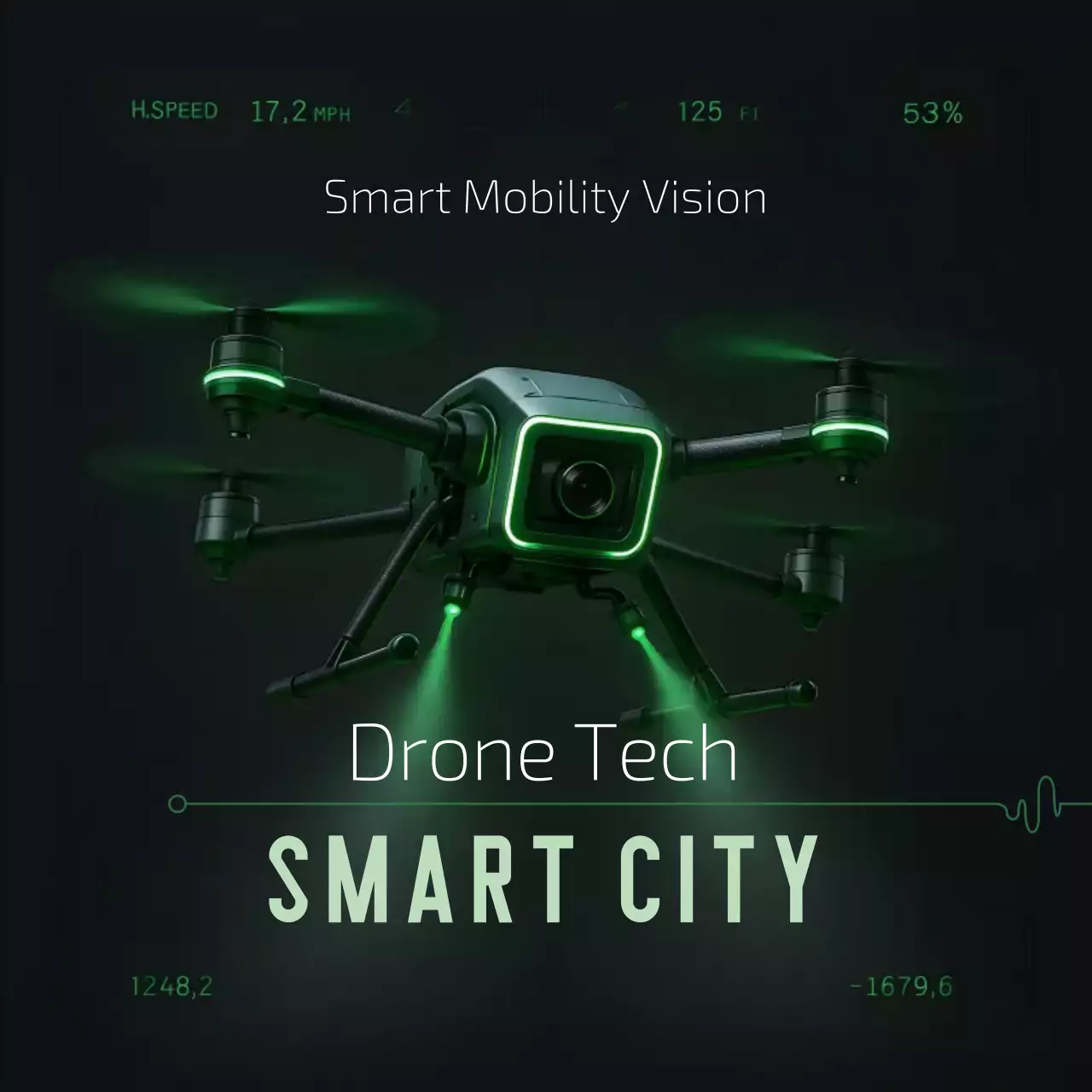 네온 사이버 드론 광고