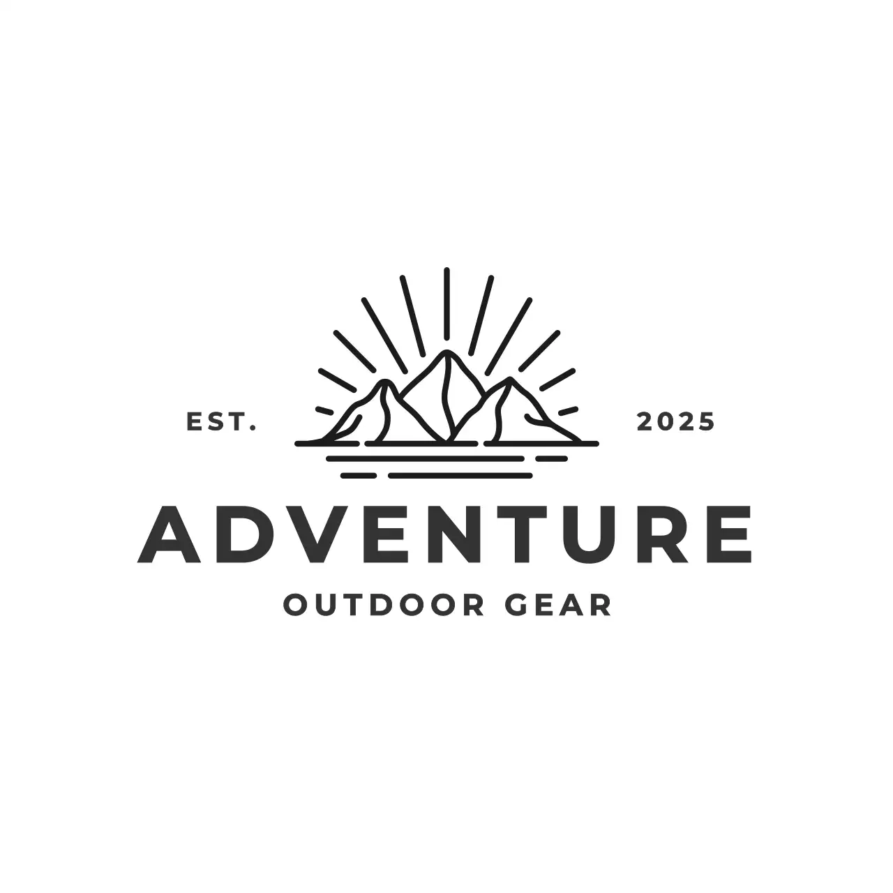 black minimal outdoor for brand identity