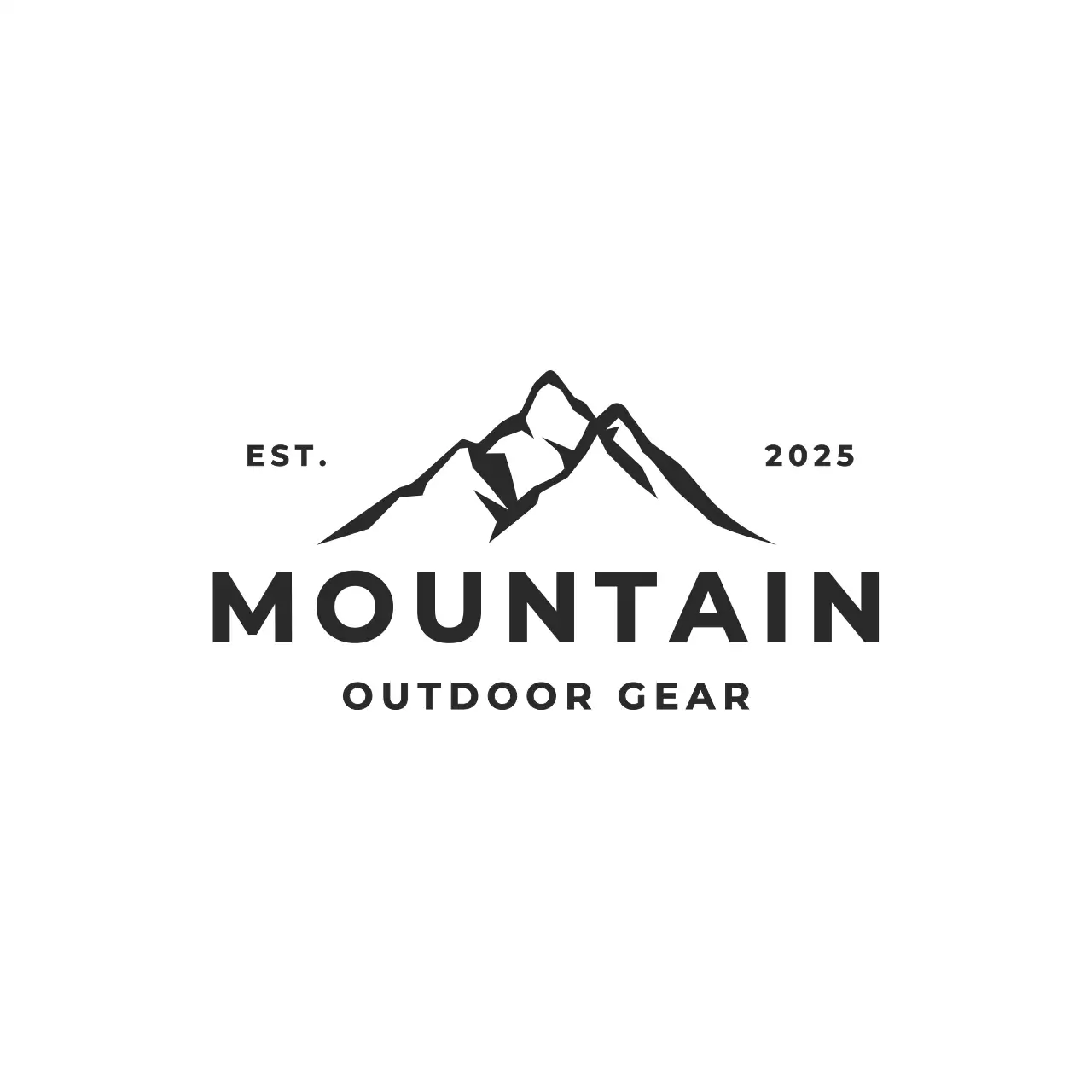 black minimalist outdoor for brand identity