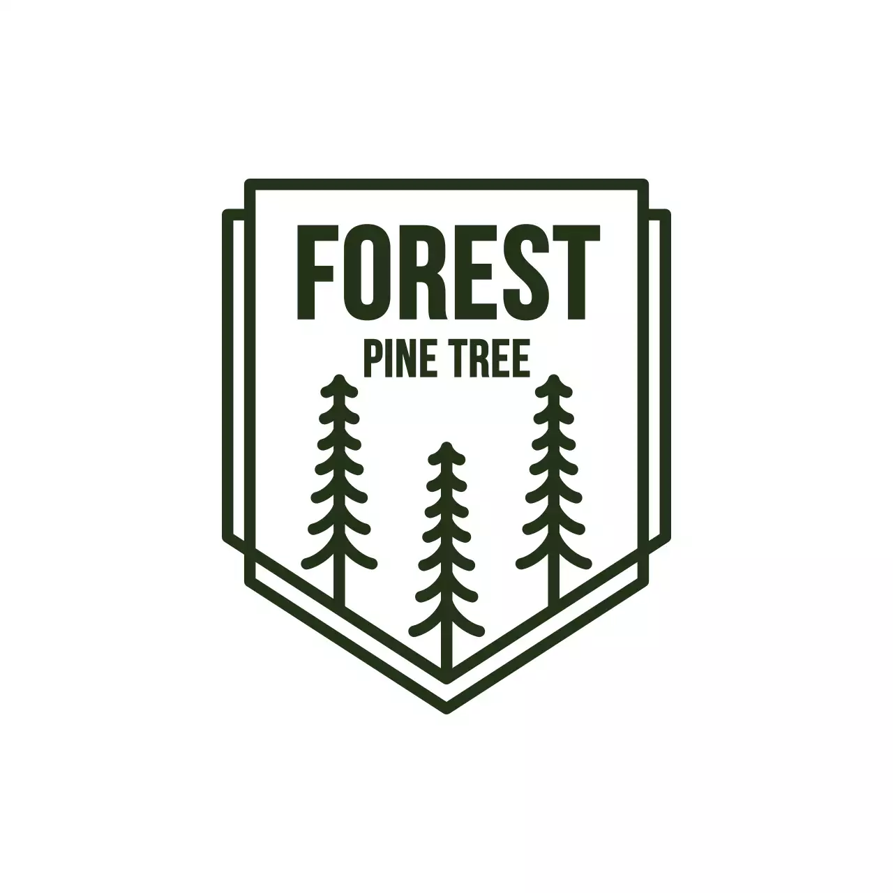 black rustic nature sticker