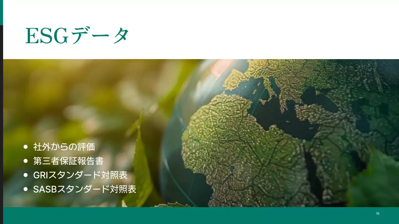 虹色 シンプル 持続可能 報告書 プレゼンテーション