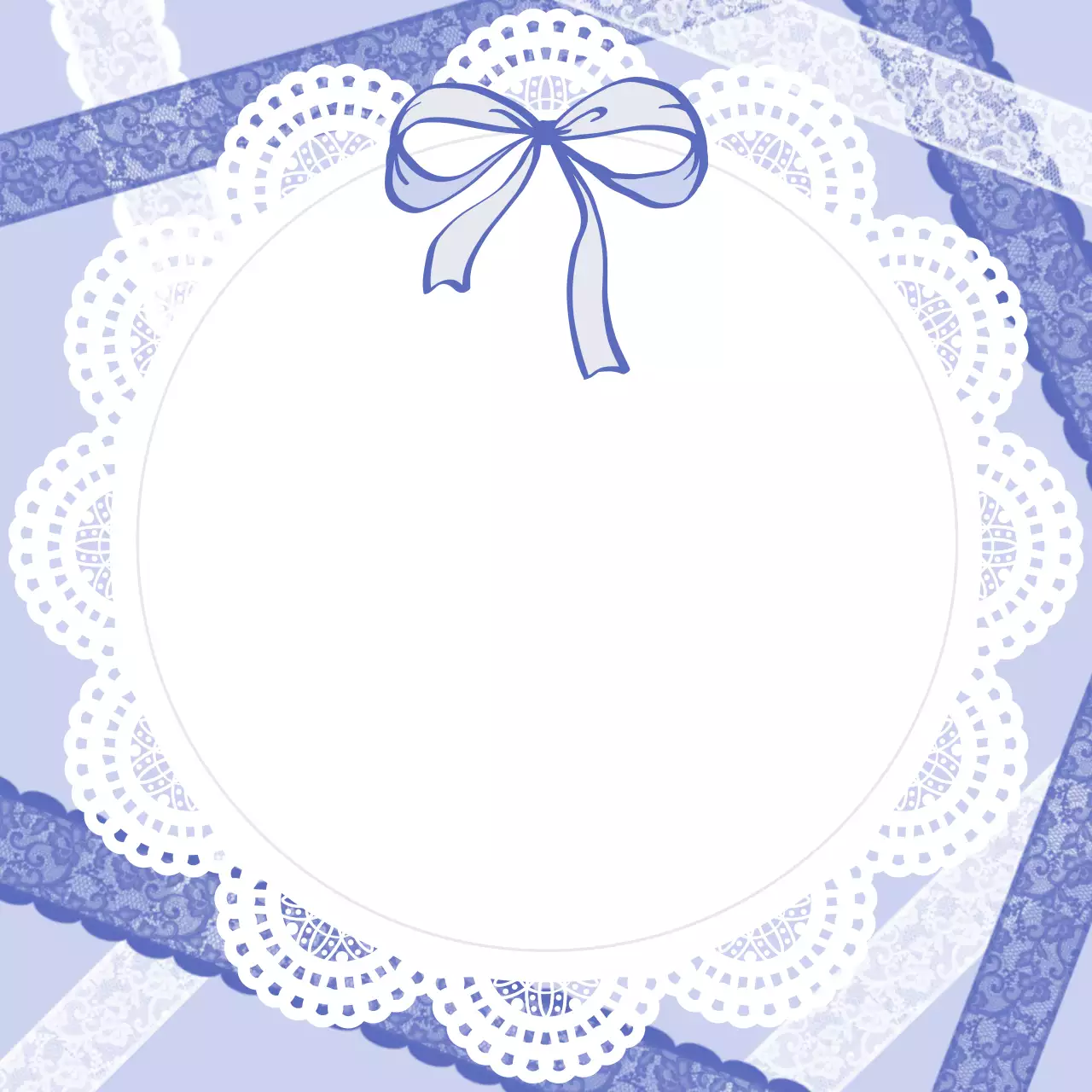 연보라 우아한 레이스 카드