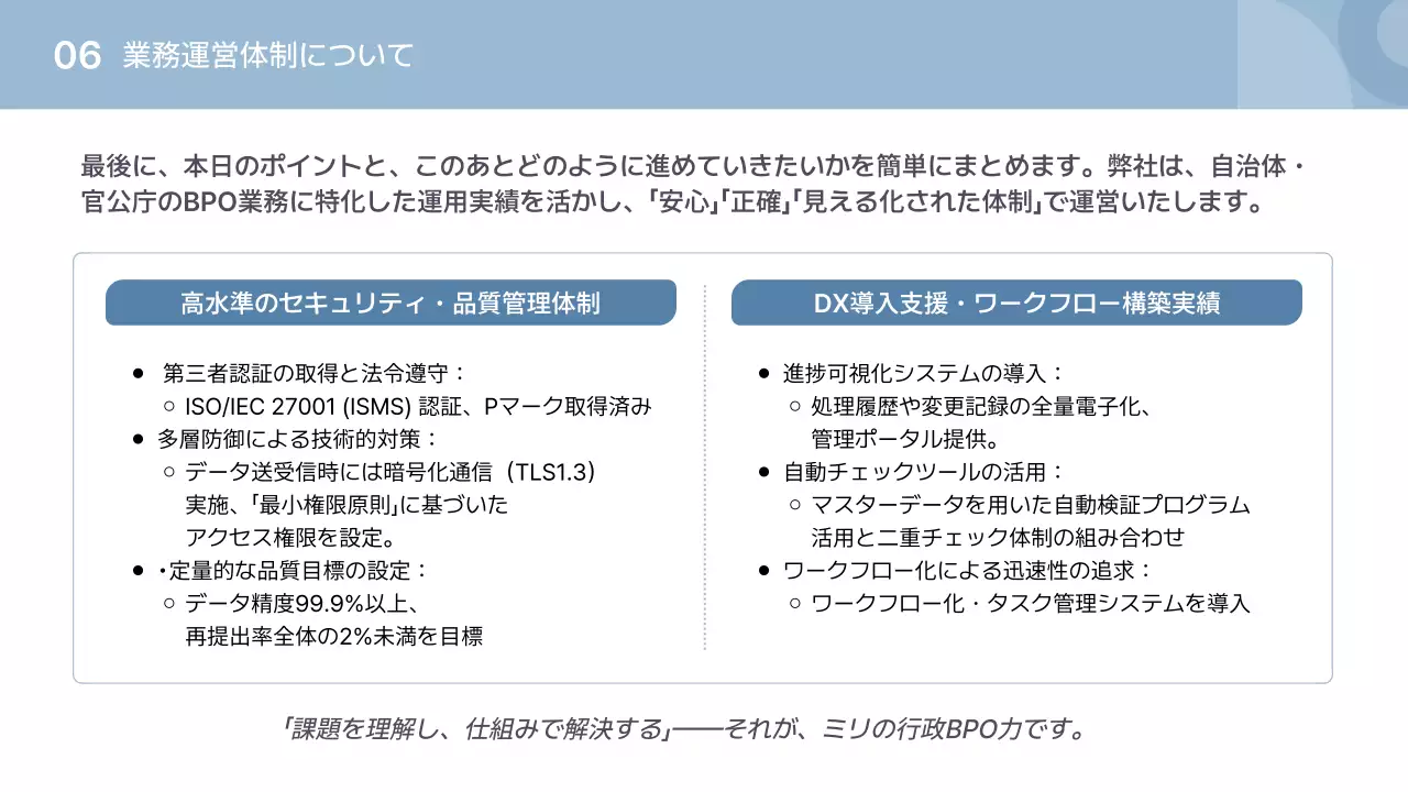 青 シンプル 施設 提案書