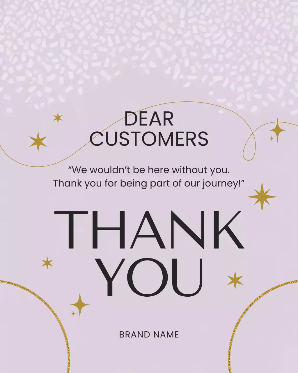 Kartu Ucapan Terima Kasih Ungu Elegan Postingan Instagram