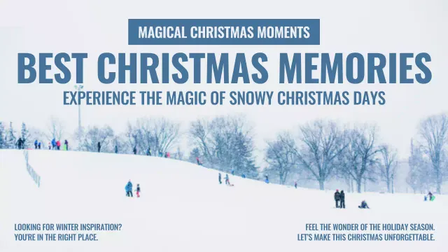 Blue Classic Christmas Promotion