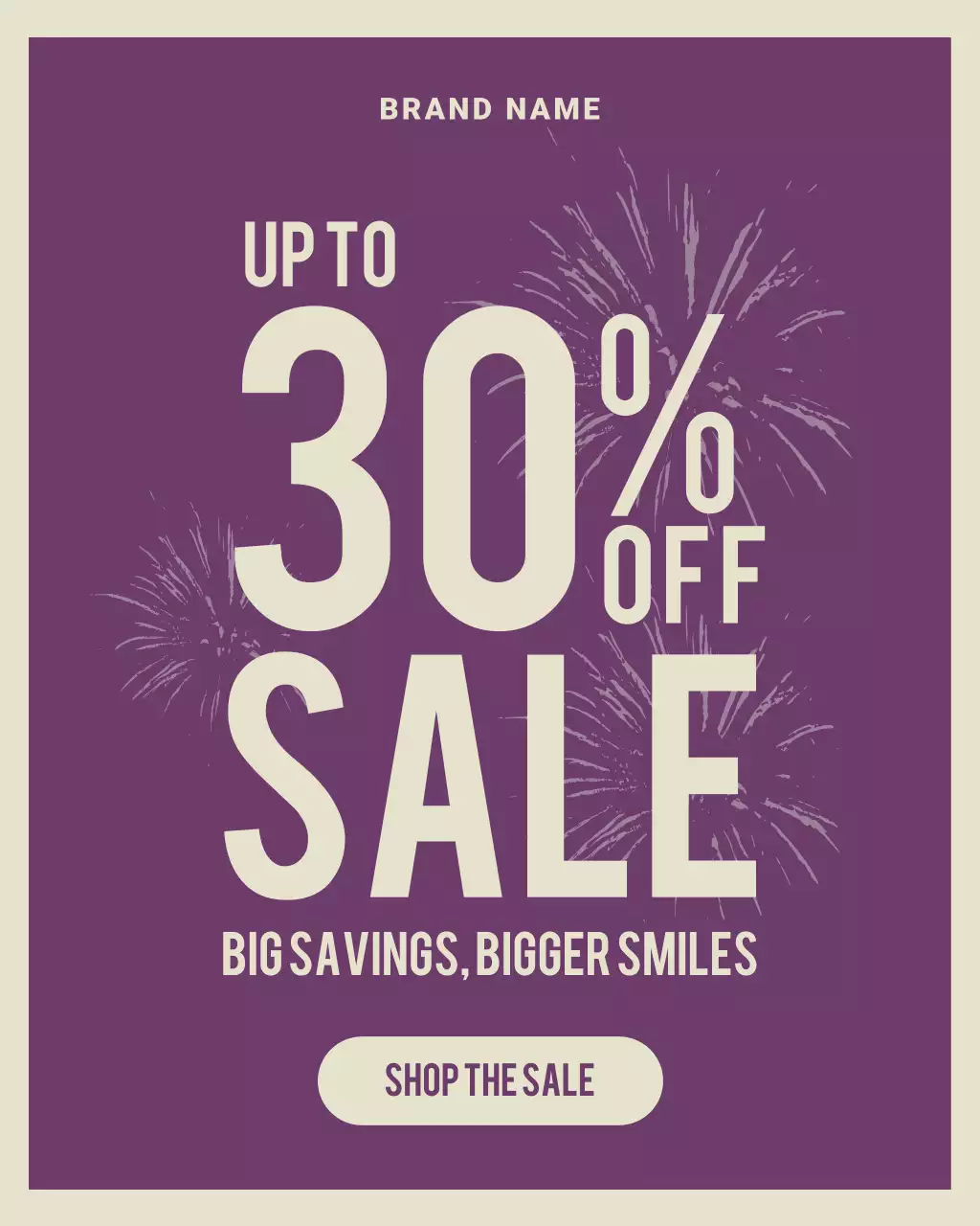 Potret Instagram Promosi Penjualan Berani Ungu