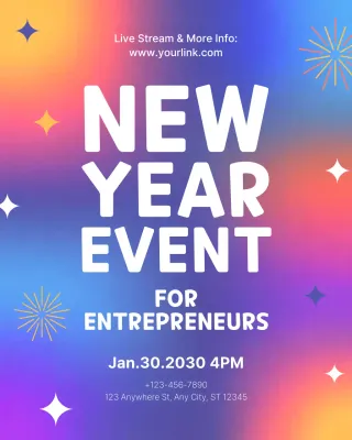 Acara Langsung Instagram Vertikal Pengusaha Modern Pelangi