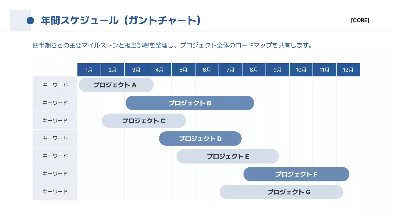 青 シンプル ビジネス 提案書