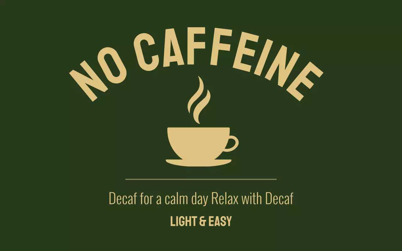 카키 심플 커피 광고