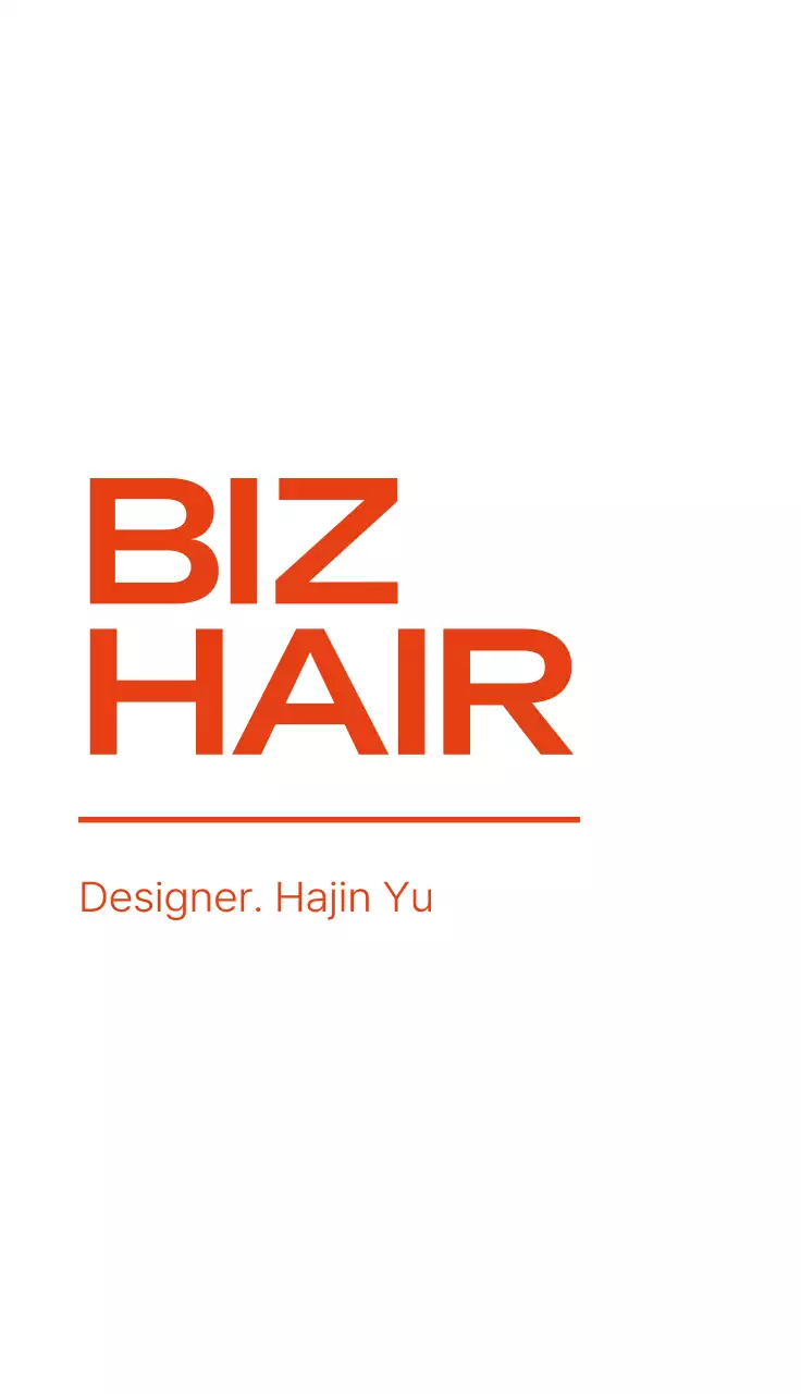 주황 심플 로고 디자인